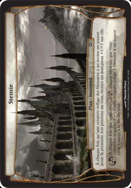Stensie, carte Magic OPC2 34 — extension Planechase 2012 Planes