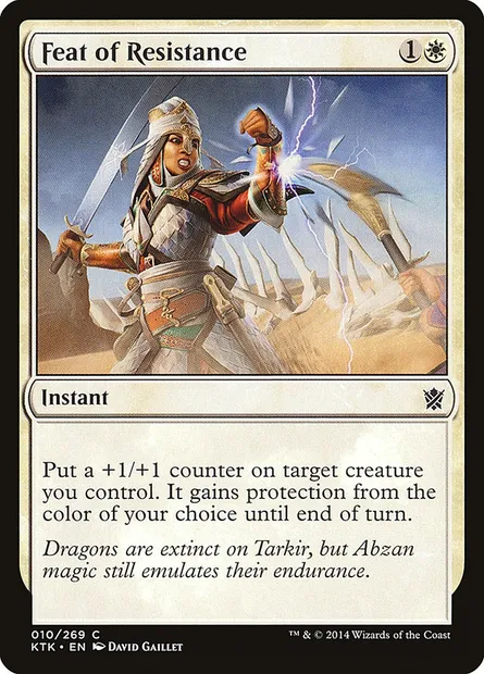 Feat of Resistance, Magic card KTK 10 — Khans of Tarkir set