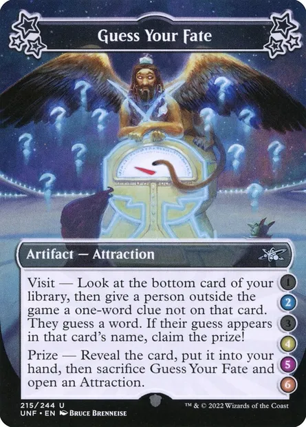 Guess Your Fate, Magic card UNF 215c — Unfinity set