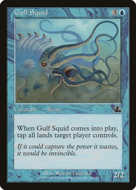 Gulf Squid, Magic card PCY 35 — Prophecy set