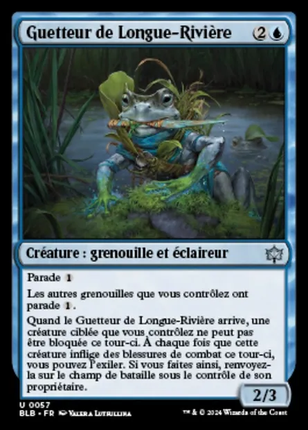 Guetteur de Longue-Rivière, carte Magic BLB 57 — extension Bloomburrow