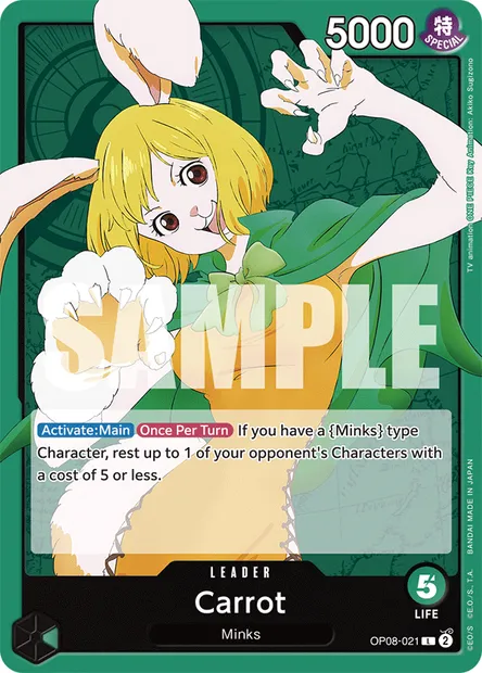 Carrot, carte One Piece OP08-021 — extension TWO LEGENDS