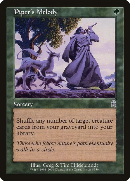 Piper's Melody, Magic card ODY 261 — Odyssey set