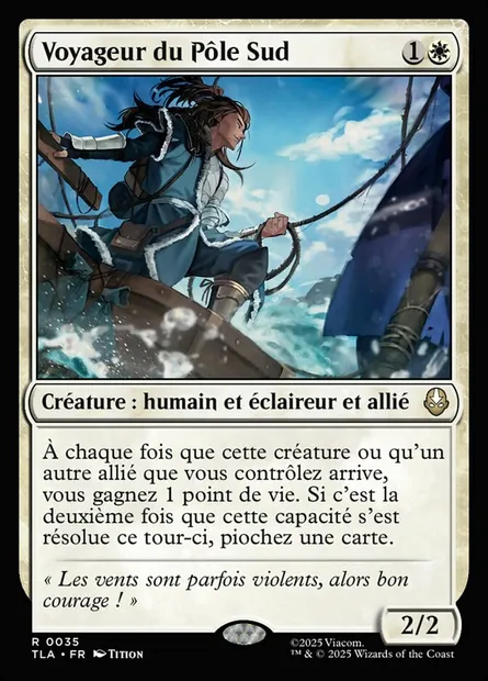 Voyageur du Pôle Sud, carte Magic TLA 35 — extension Avatar: The Last Airbender