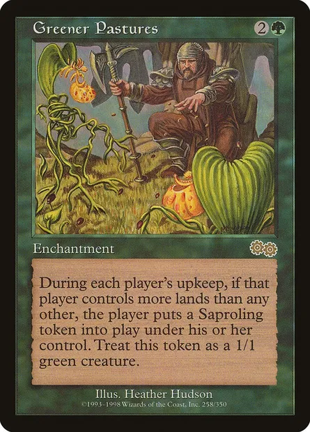 Greener Pastures, Magic card USG 258 — Urza's Saga set