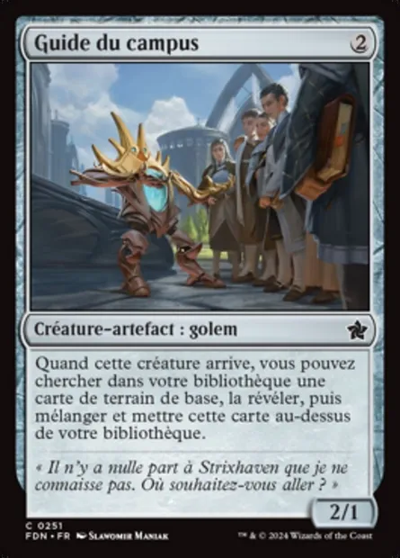 Guide du campus, carte Magic FDN 251 — extension Foundations