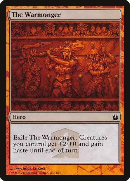 The Warmonger, Magic card THP2 4d — Born of the Gods Hero's Path set