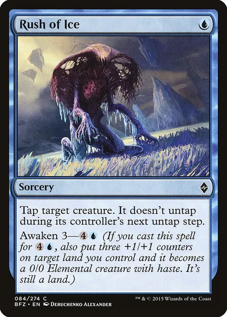Rush of Ice, Magic card BFZ 84 — Battle for Zendikar set