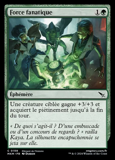 Force fanatique, carte Magic MKM 159 — extension Murders at Karlov Manor