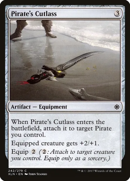 Pirate's Cutlass, Magic card XLN 242 — Ixalan set