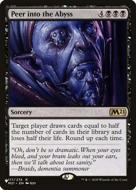 Peer into the Abyss, Magic card PLST M21-117 — The List set