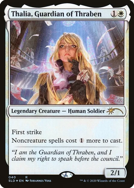 Thalia, gardienne de Thraben, carte Magic SLD 40 — extension Secret Lair Drop