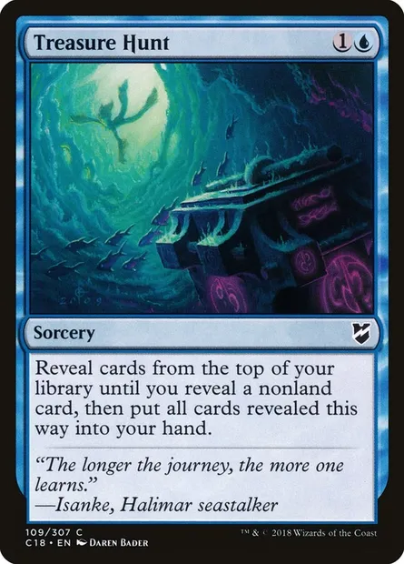 Treasure Hunt, Magic card C18 109 — Commander 2018 set
