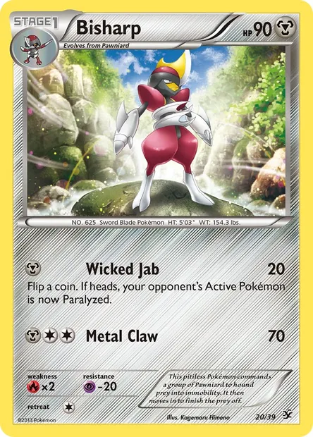 Bisharp, Pokémon card KSS 20 — Kalos Starter Set set