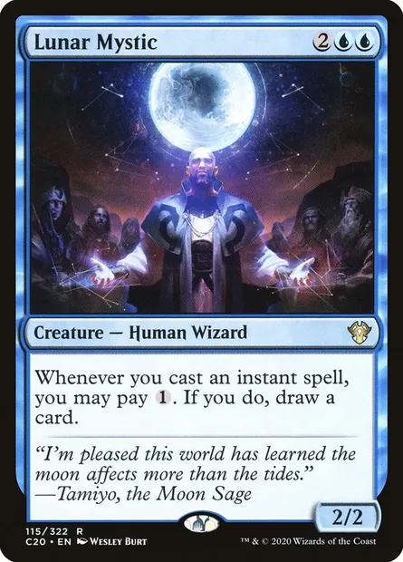 Lunar Mystic, Magic card C20 115 — Commander 2020 set