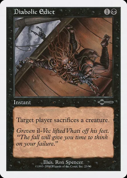 Diabolic Edict, Magic card BTD 23 — Beatdown Box Set set