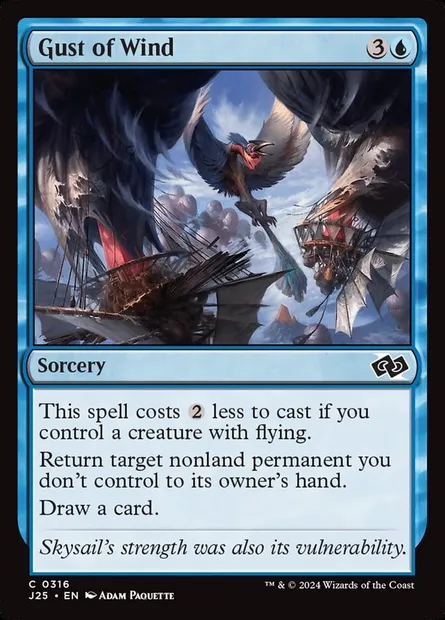 Gust of Wind, Magic card J25 316 — Foundations Jumpstart set