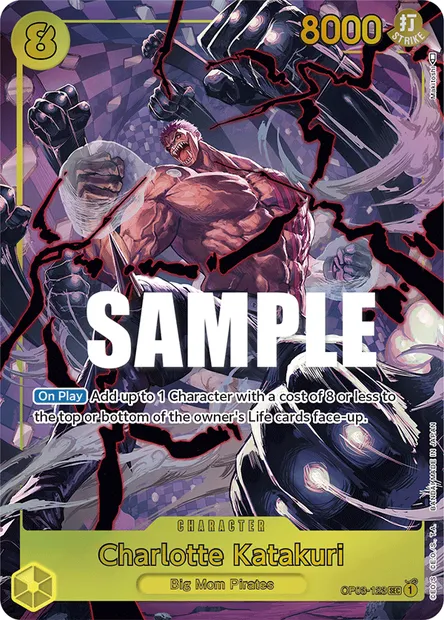 Charlotte Katakuri, One Piece card OP03-123 — PILLARS OF STRENGTH set