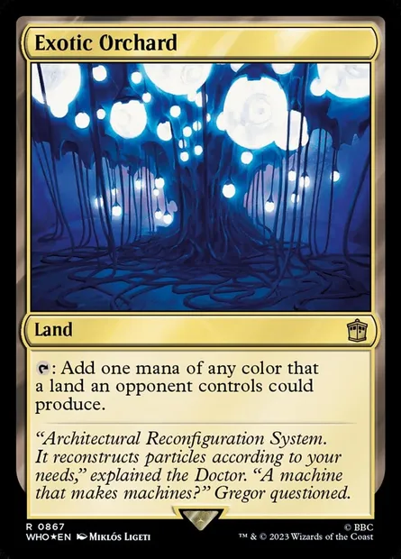 Verger exotique, carte Magic WHO 867 — extension Doctor Who
