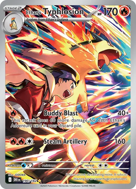 Ethan's Typhlosion, Pokémon card DRI 190 — Destined Rivals set