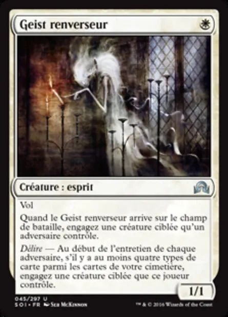 Geist renverseur, carte Magic SOI 45 — extension Ténèbres sur Innistrad