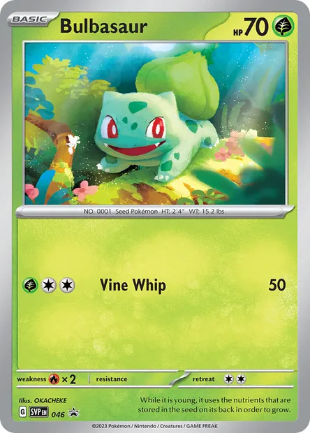 Bulbasaur, Pokémon card PR-SV 046 — SVP Black Star Promos set