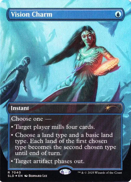 Charme visionnaire, carte Magic SLD 7040 — extension Secret Lair Drop