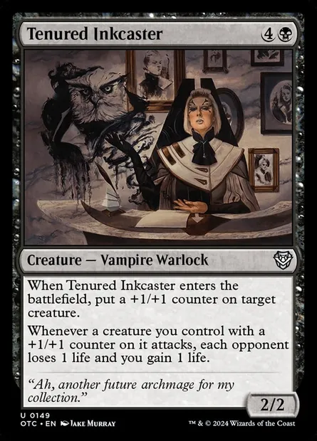Tenured Inkcaster, Magic card OTC 149 — Outlaws of Thunder Junction Commander set