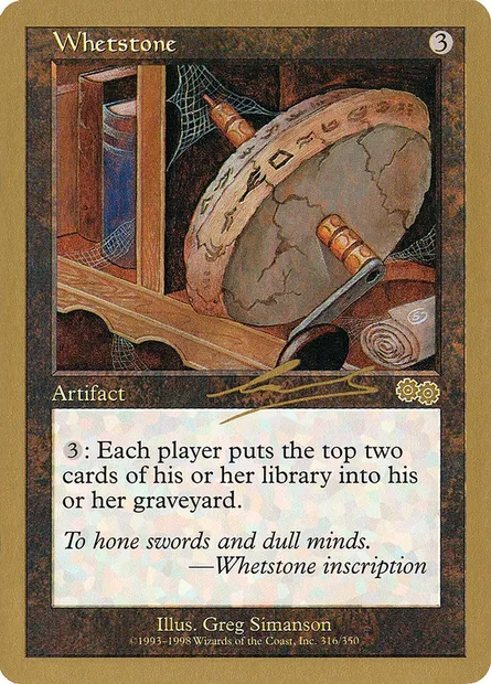Pierre à aiguiser, carte Magic WC00 nl316 — extension World Championship Decks 2000