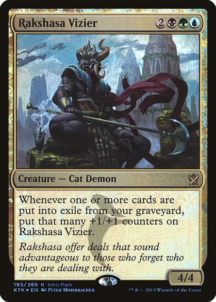 Rakshasa Vizier, Magic card PKTK 193 — Khans of Tarkir Promos set