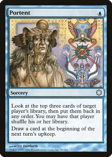 Présage, carte Magic CST 90 — extension Coldsnap Theme Decks