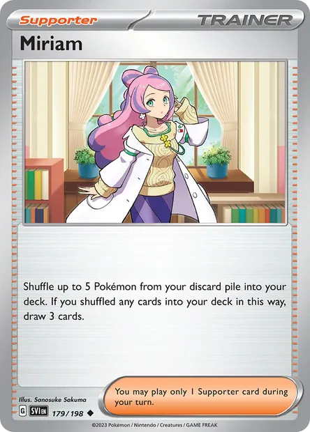 Miriam, Pokémon card SVI 179 — Scarlet & Violet set