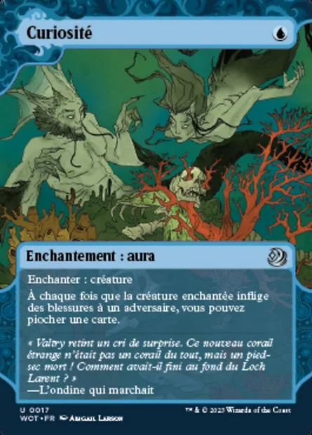 Curiosité, carte Magic WOT 17 — extension Wilds of Eldraine: Enchanting Tales
