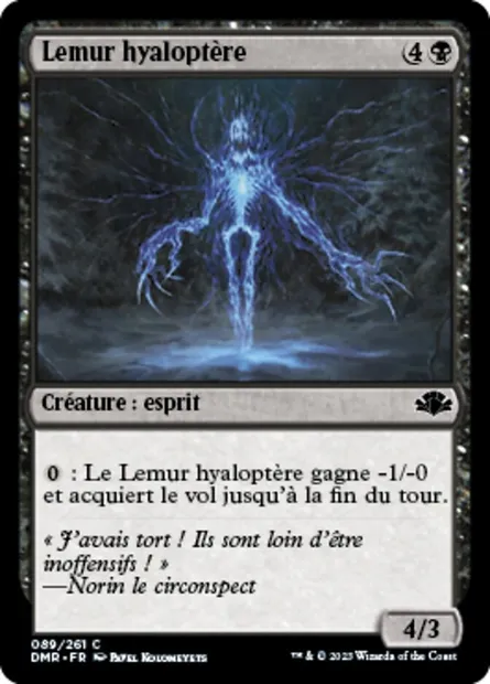 Lemur hyaloptère, carte Magic DMR 89 — extension Dominaria Remastered