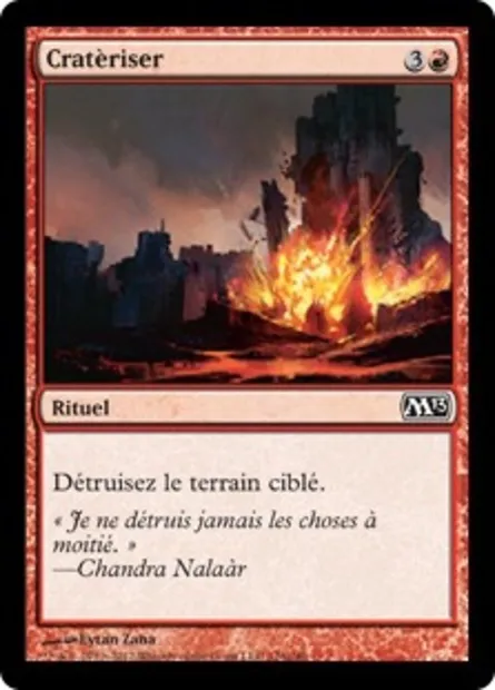 Cratèriser, carte Magic M13 126 — extension Magic 2013