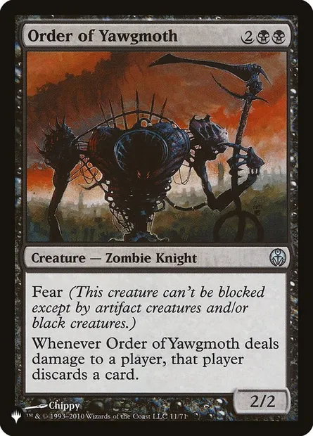 Order of Yawgmoth, Magic card PLST DDE-11 — The List set