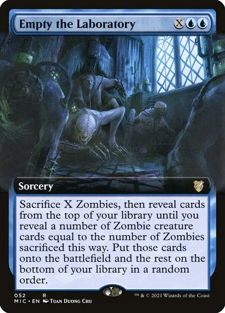Empty the Laboratory, Magic card MIC 52 — Midnight Hunt Commander set