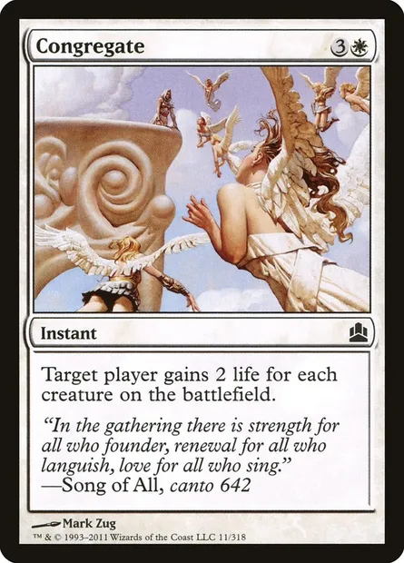 Congregate, Magic card CMD 11 — Commander 2011 set