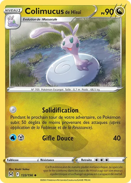 Colimucus de Hisui, carte Pokémon LOR 133 — extension Origine Perdue