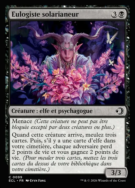 Eulogiste solarianeur, carte Magic ECL 99 — extension Lorwyn Eclipsed