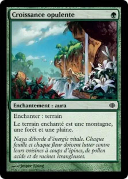 Croissance opulente, carte Magic ALA 136 — extension Les éclats d'Alara