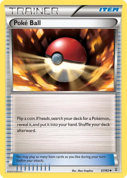 Poké Ball, Pokémon card GEN 67 — Generations set
