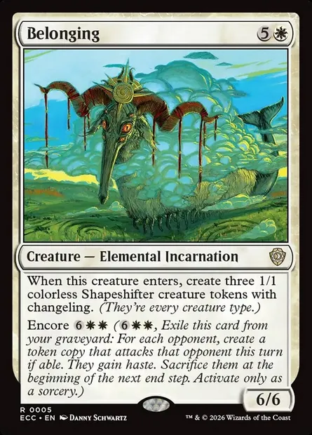 Belonging, Magic card ECC 5 — Lorwyn Eclipsed Commander set