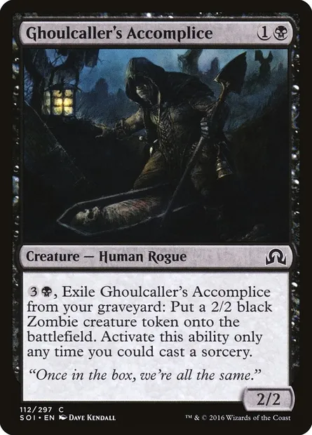Ghoulcaller's Accomplice, Magic card SOI 112 — Shadows over Innistrad set
