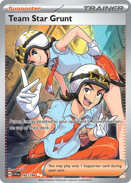 Team Star Grunt, Pokémon card SVI 242 — Scarlet & Violet set