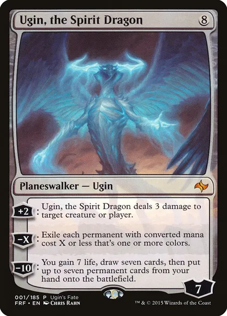 Ugin, the Spirit Dragon, Magic card UGIN 1 — Ugin's Fate set
