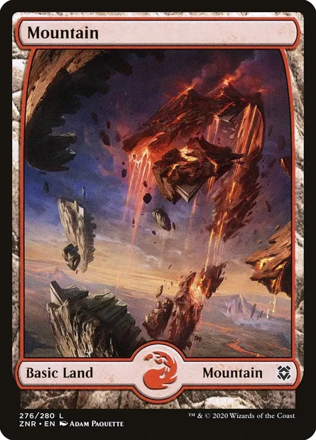 Mountain, Magic card ZNR 276 — Zendikar Rising set