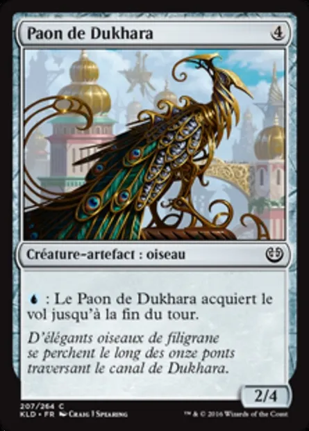 Paon de Dukhara, carte Magic KLD 207 — extension Kaladesh