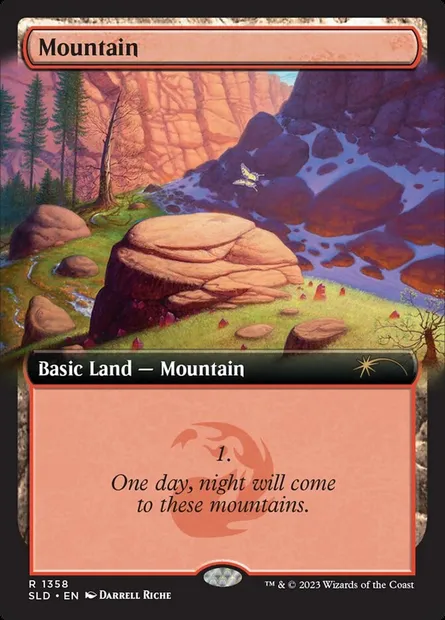 Montagne, carte Magic SLD 1358 — extension Secret Lair Drop