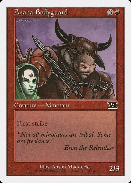 Anaba Bodyguard, Magic card 6ED 164 — Classic Sixth Edition set